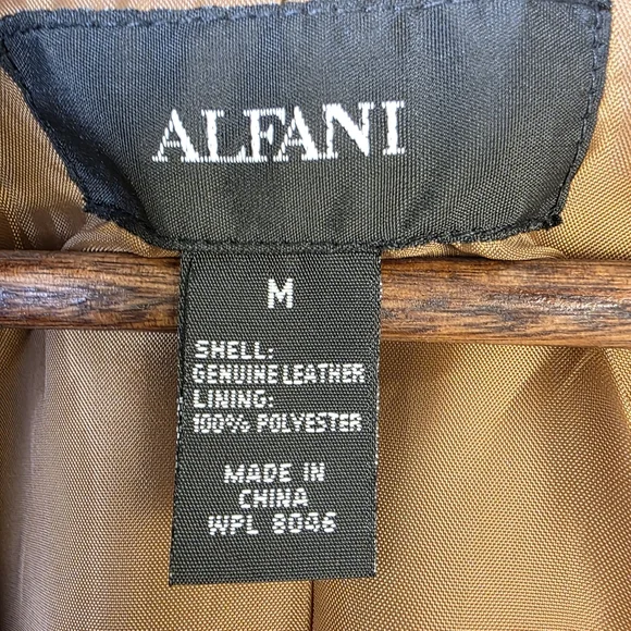 Alfani Women's Brown Suede Leather Zip-Up Jacket – Boho Classic Chic - Size M - Picture 4 of 15